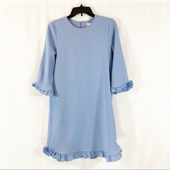 Ganni Dresses & Skirts - Ganni Frill baby doll blue dress